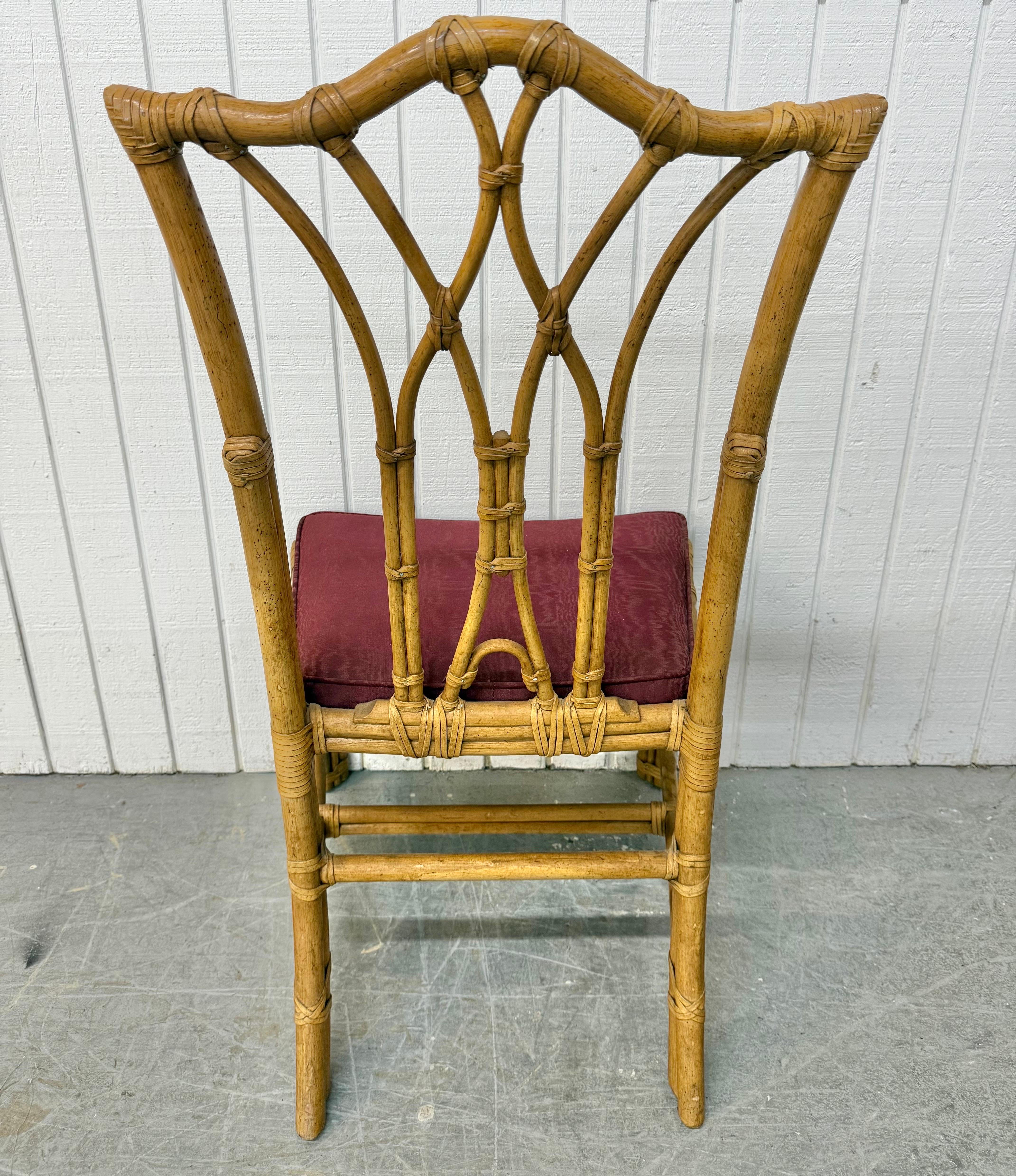 Vintage Henredon Faux Bamboo Esszimmerstühle - Satz von 8 im Angebot 5