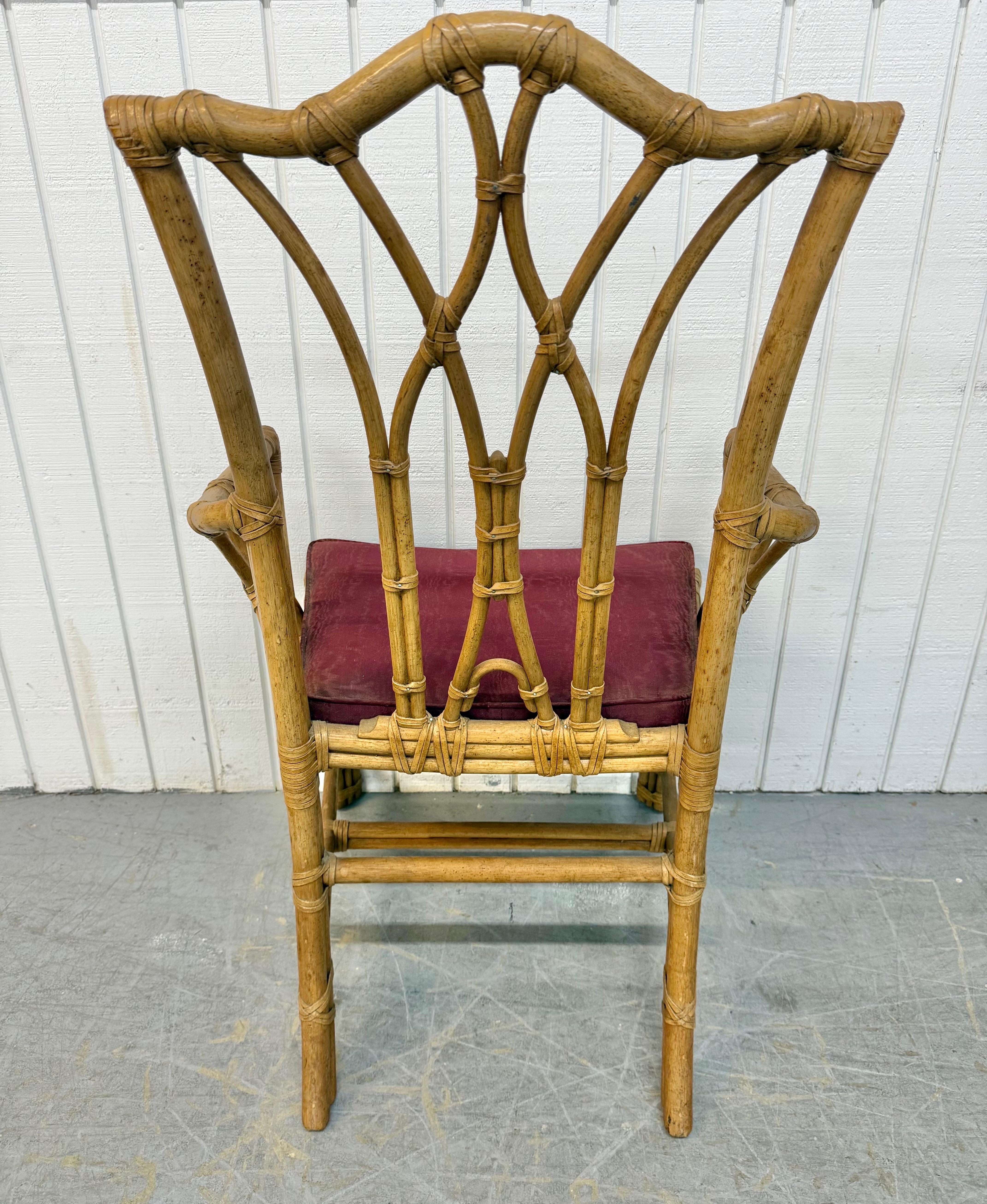 Vintage Henredon Faux Bamboo Esszimmerstühle - Satz von 8 im Angebot 2
