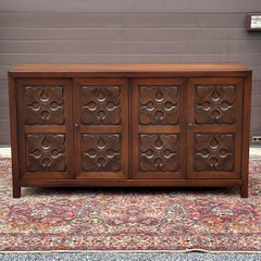 Vintage Henredon Fine Furniture Carved Four Door Credenza