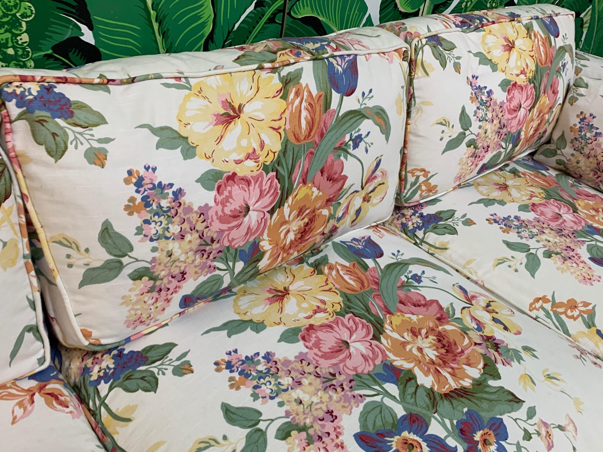 floral sofa