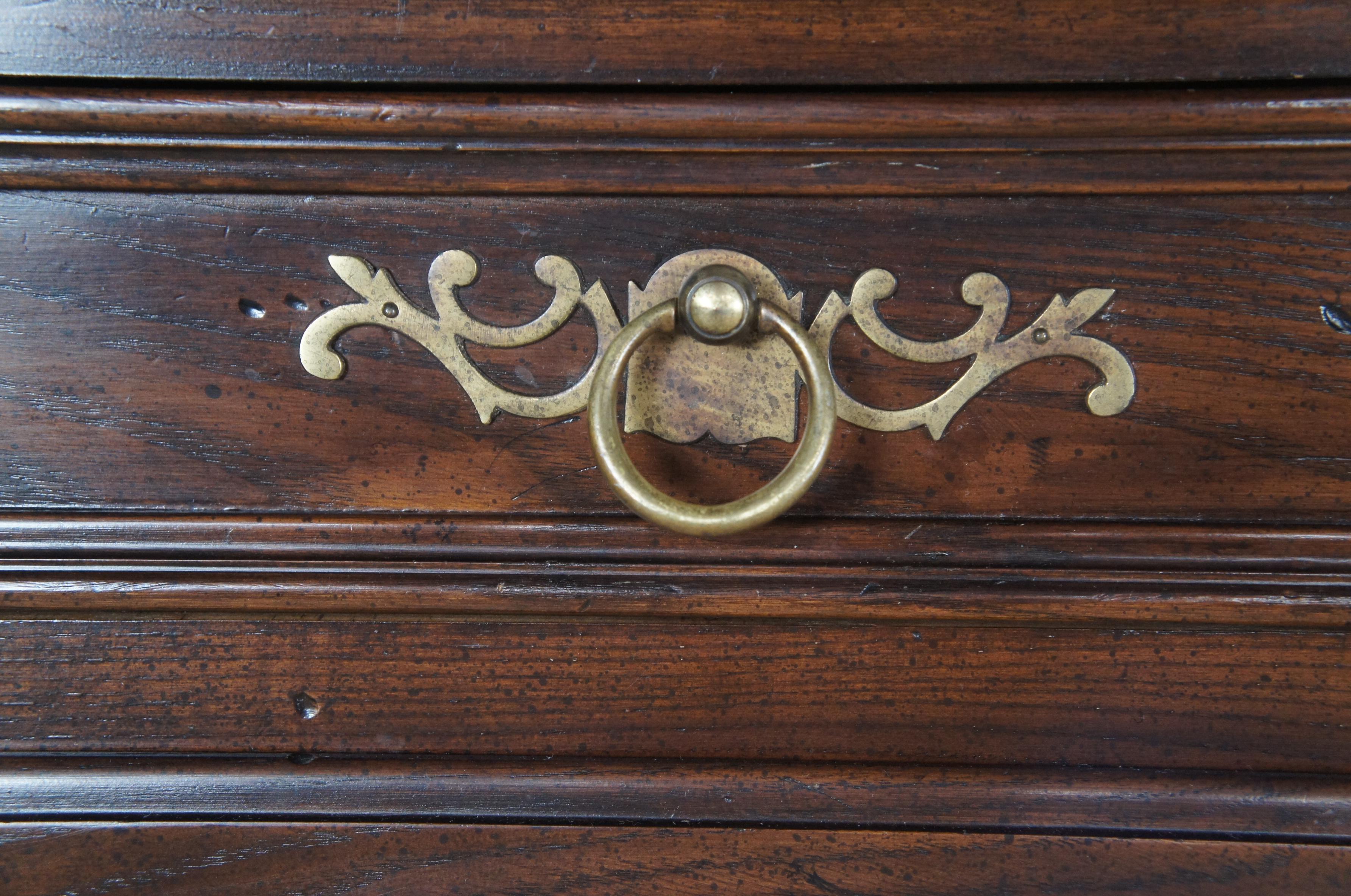 Late 20th Century Vintage Henredon Four Centuries French Country Provincial Oak Buffet Sideboard  For Sale