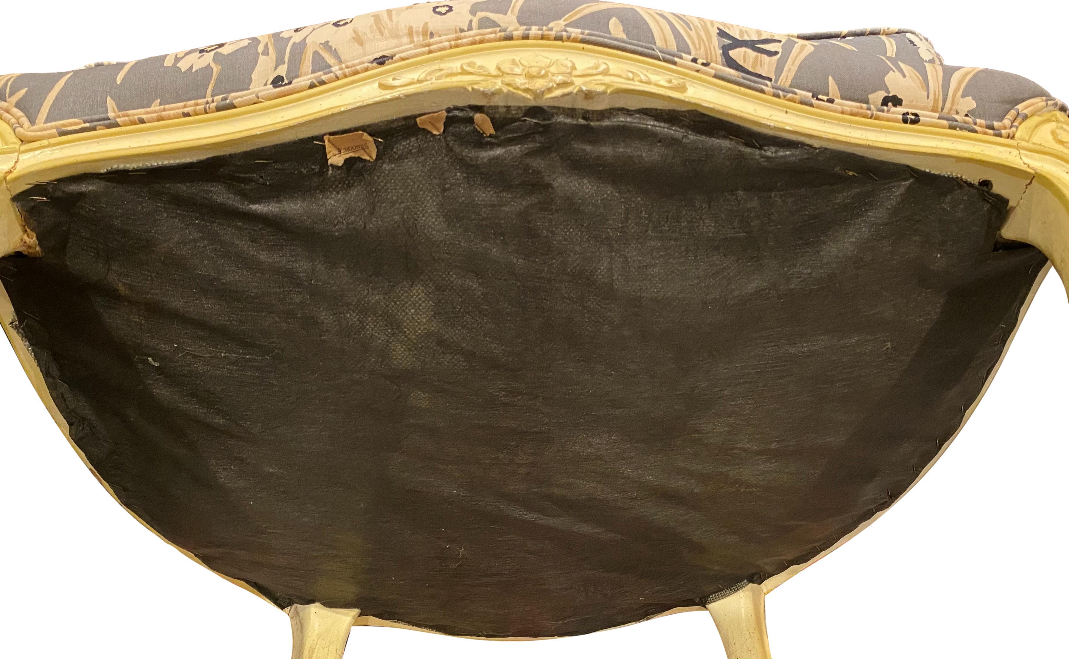 1970er Jahre Henredon Französisch Louis XV Bergère Stühle, ein Paar im Angebot 2