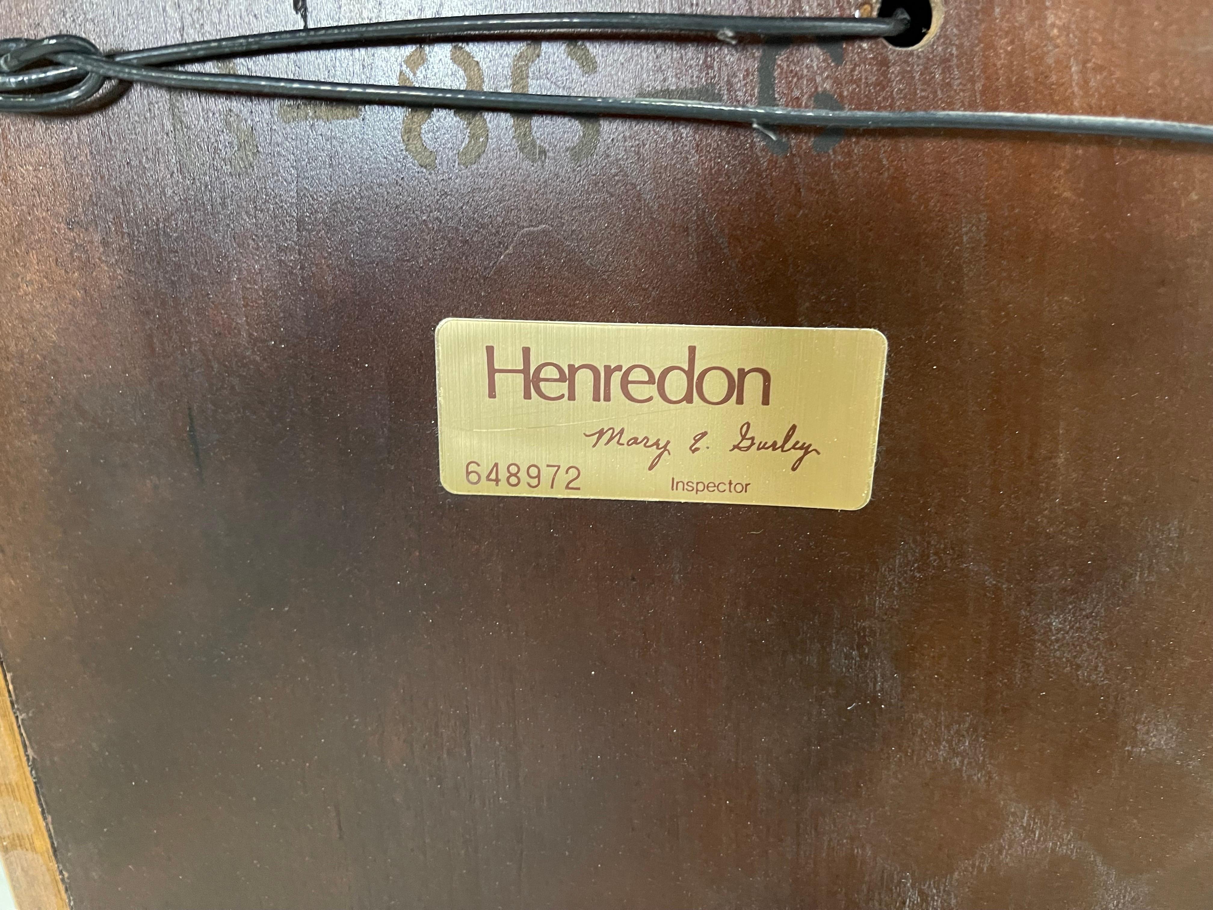 Vintage Henredon Furniture “Circa 1990” Queen Headboard For Sale 6