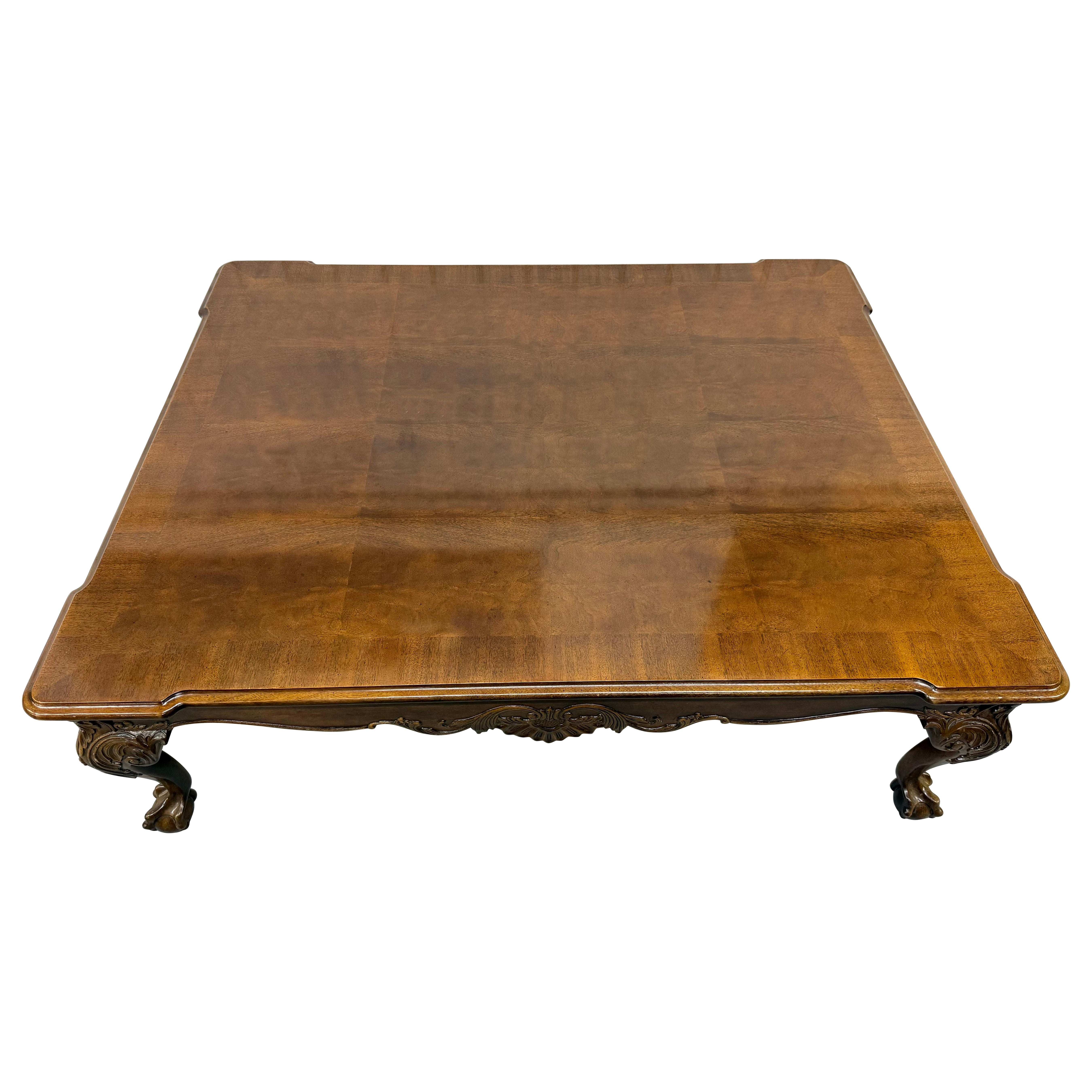 Vintage Henredon Mahogany Ball & Claw Coffee Table