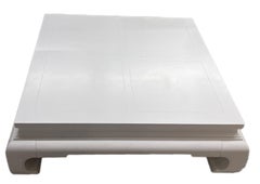 Vintage Henredon Ming Coffee Table, Painted White