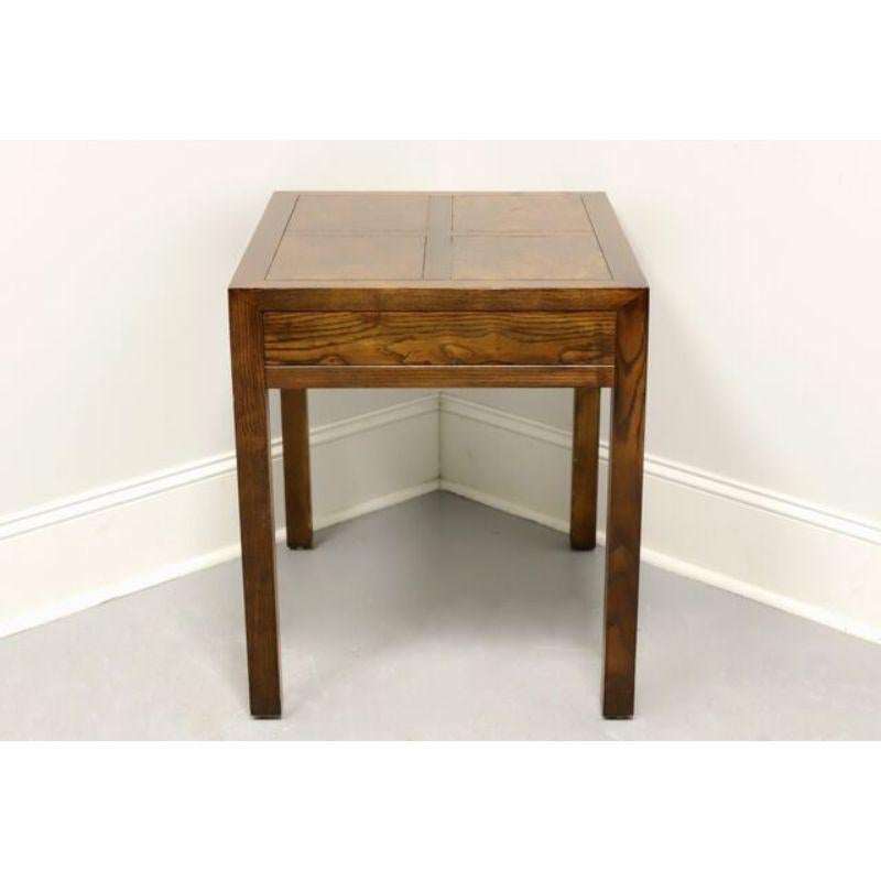 American HENREDON Scene One Campaign Style End Side Table