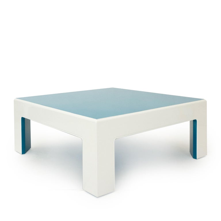 Vintage Henredon Square Parsons-Style Coffee Table For ...