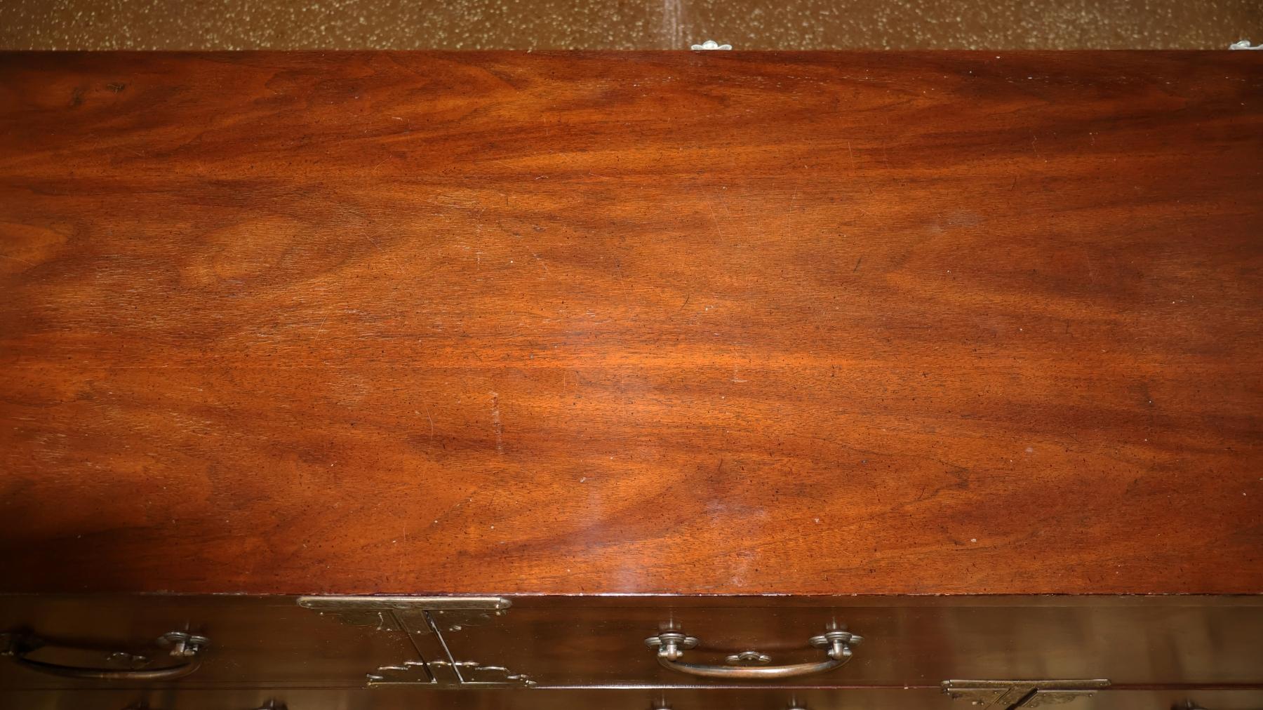 Vintage Henredon Tansu Asian Campaign Style Chest of Drawers Dresser For Sale 1