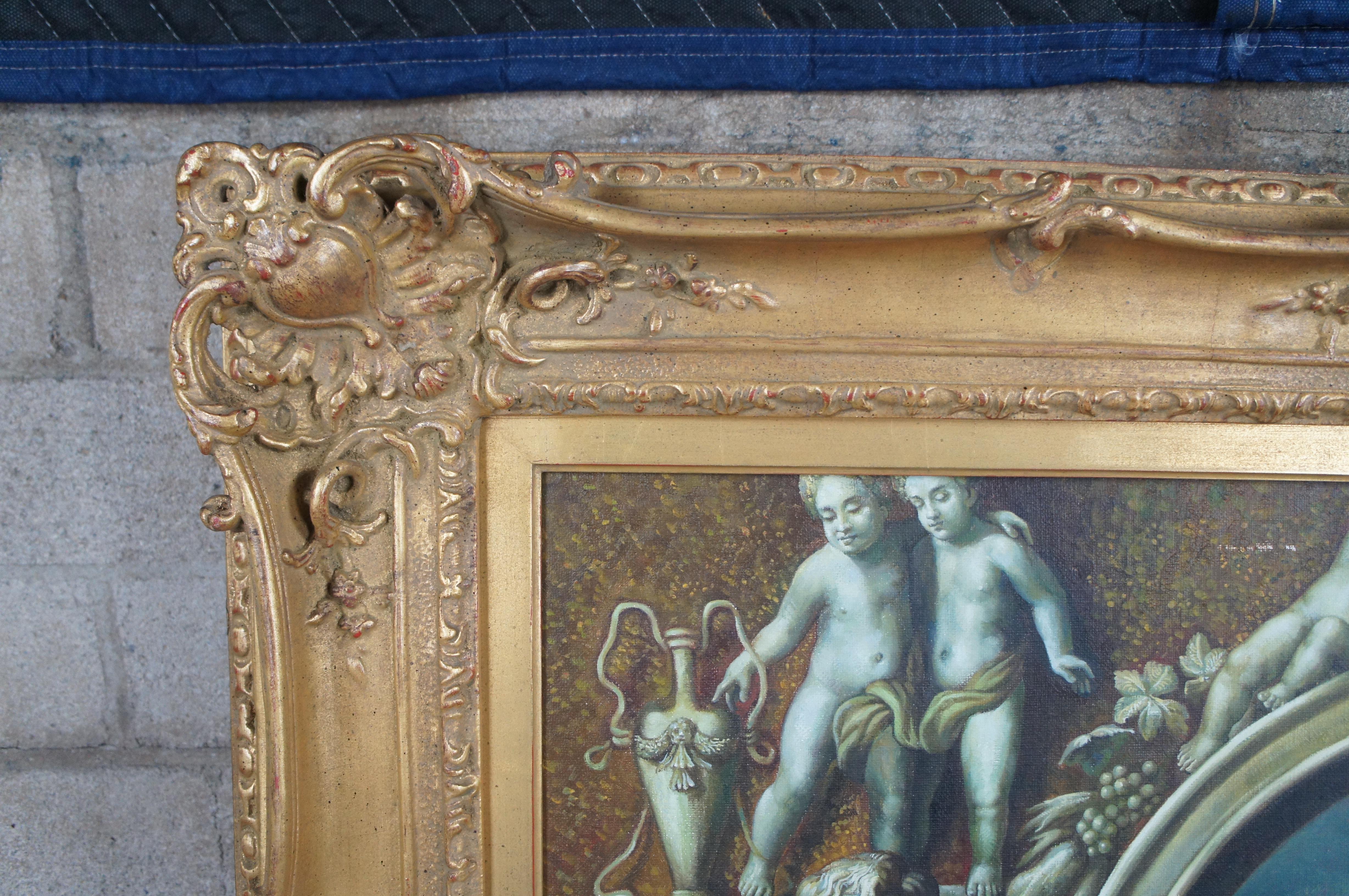 Canvas Vintage Henry Howard Earl of Surrey Portrait Gullim Scrotes Oil Painting Framed