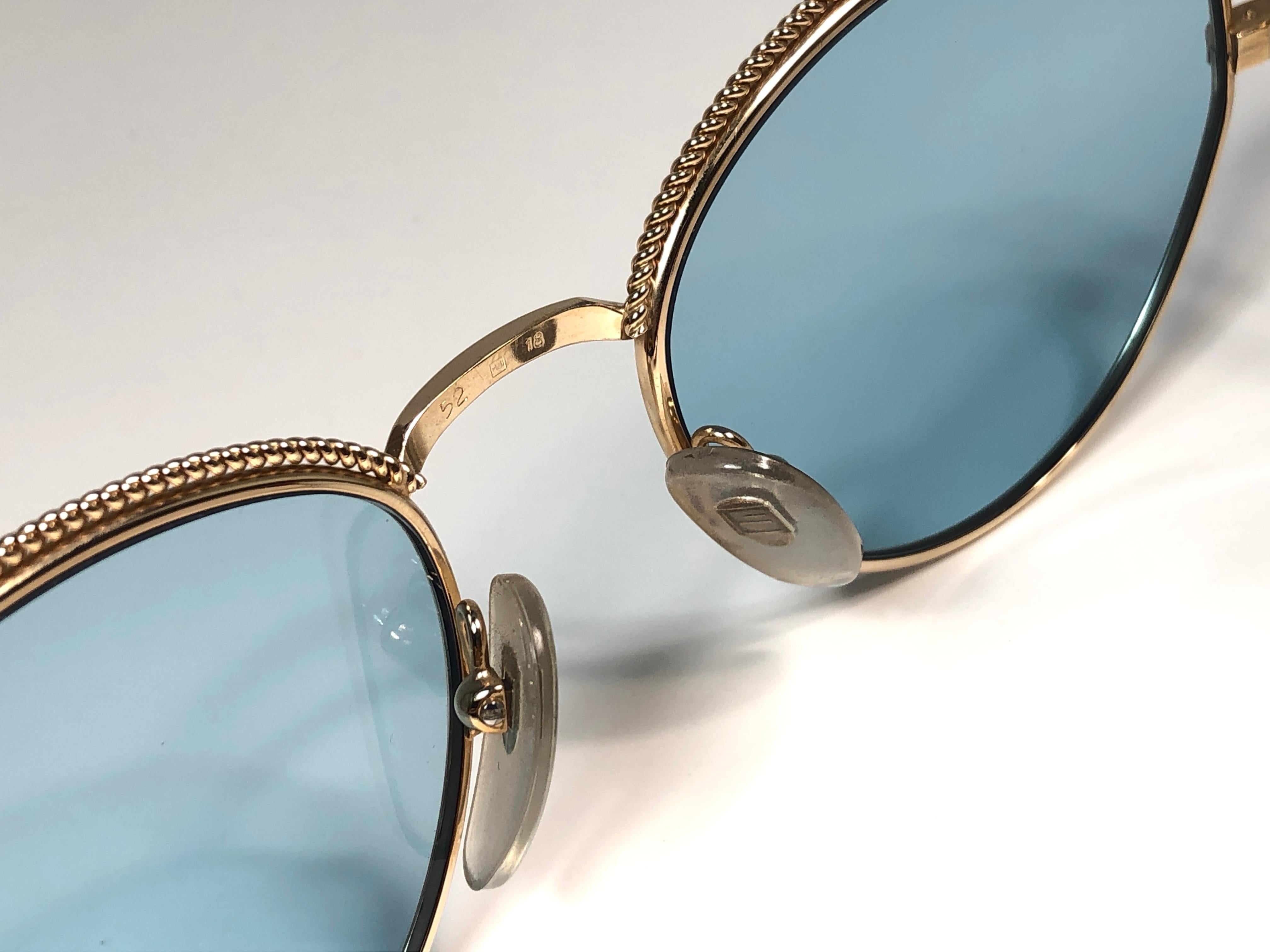 Gafas de sol Vintage Henry Jullien Medium Años 90 Fabricadas en Francia Gris en venta