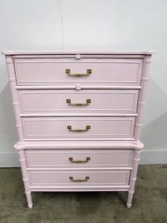 Vintage Henry Link Bali Hai Lacquered Five-Drawer Chest