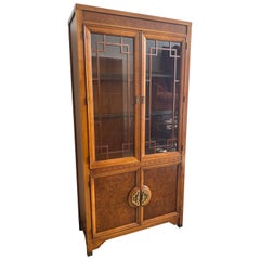 Vintage Henry Link Mandarin Collection Illuminated China Closet Hutch