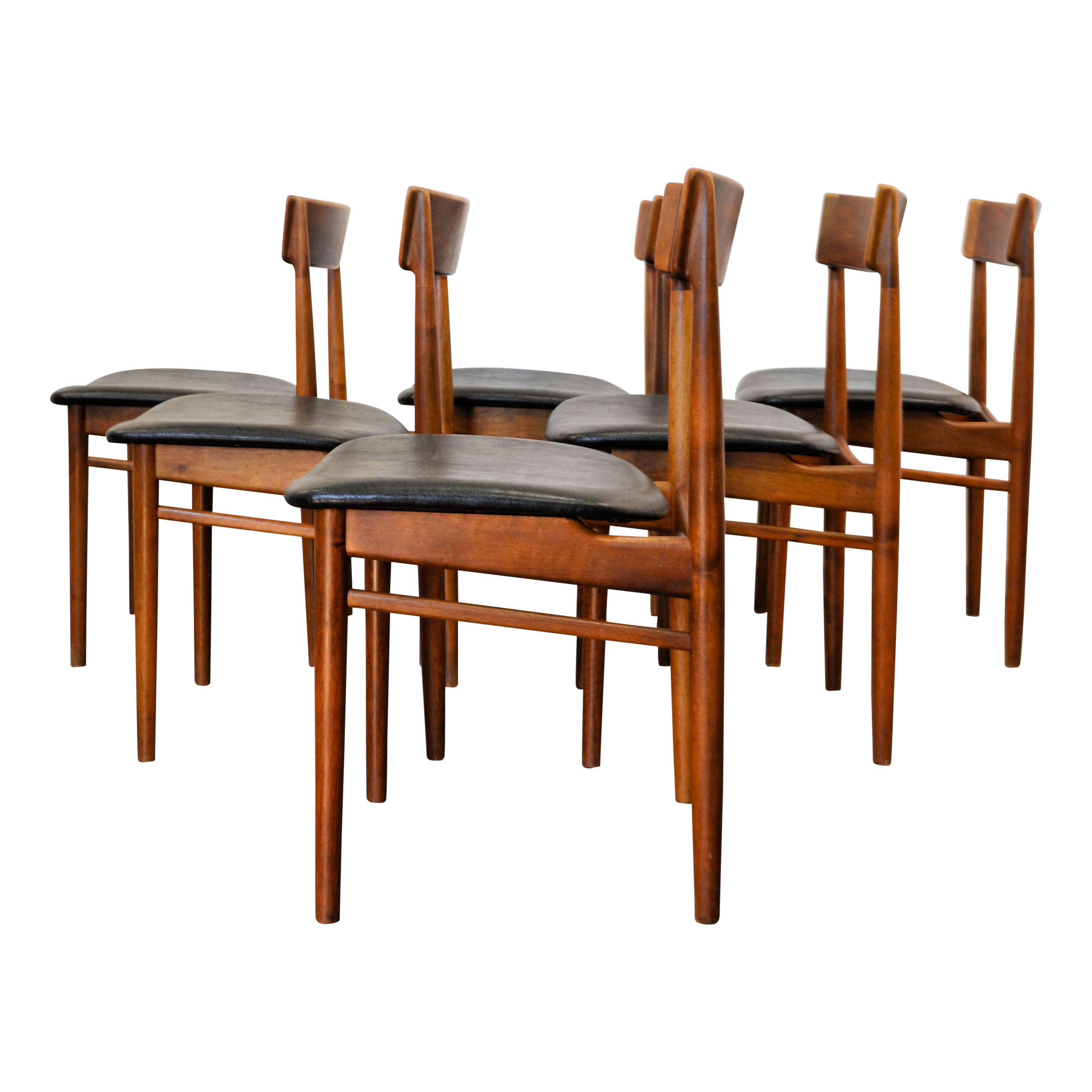 20th Century Vintage Henry Rosengren Rosewood Dining Chairs For Sale