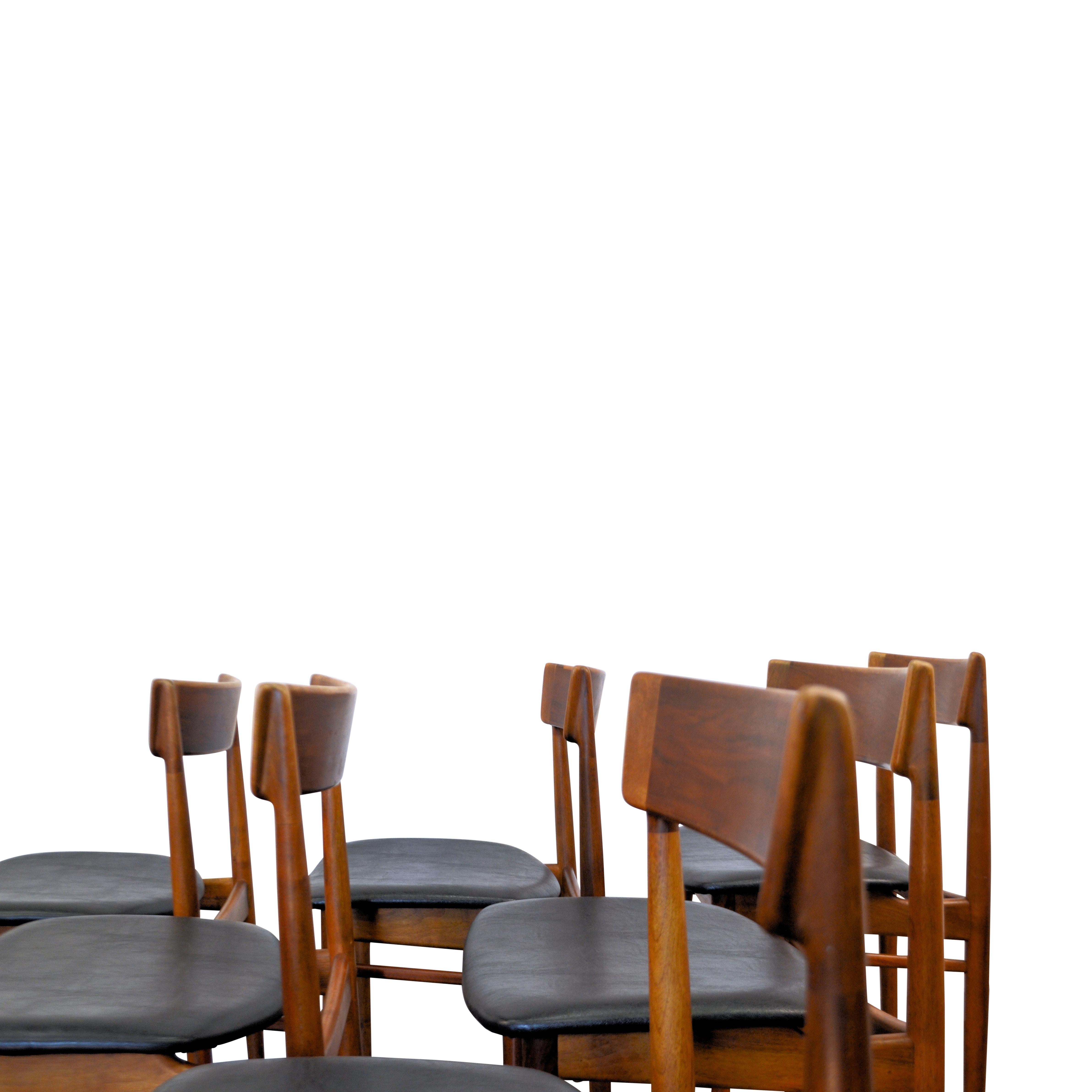 Vintage Henry Rosengren Rosewood Dining Chairs For Sale 1
