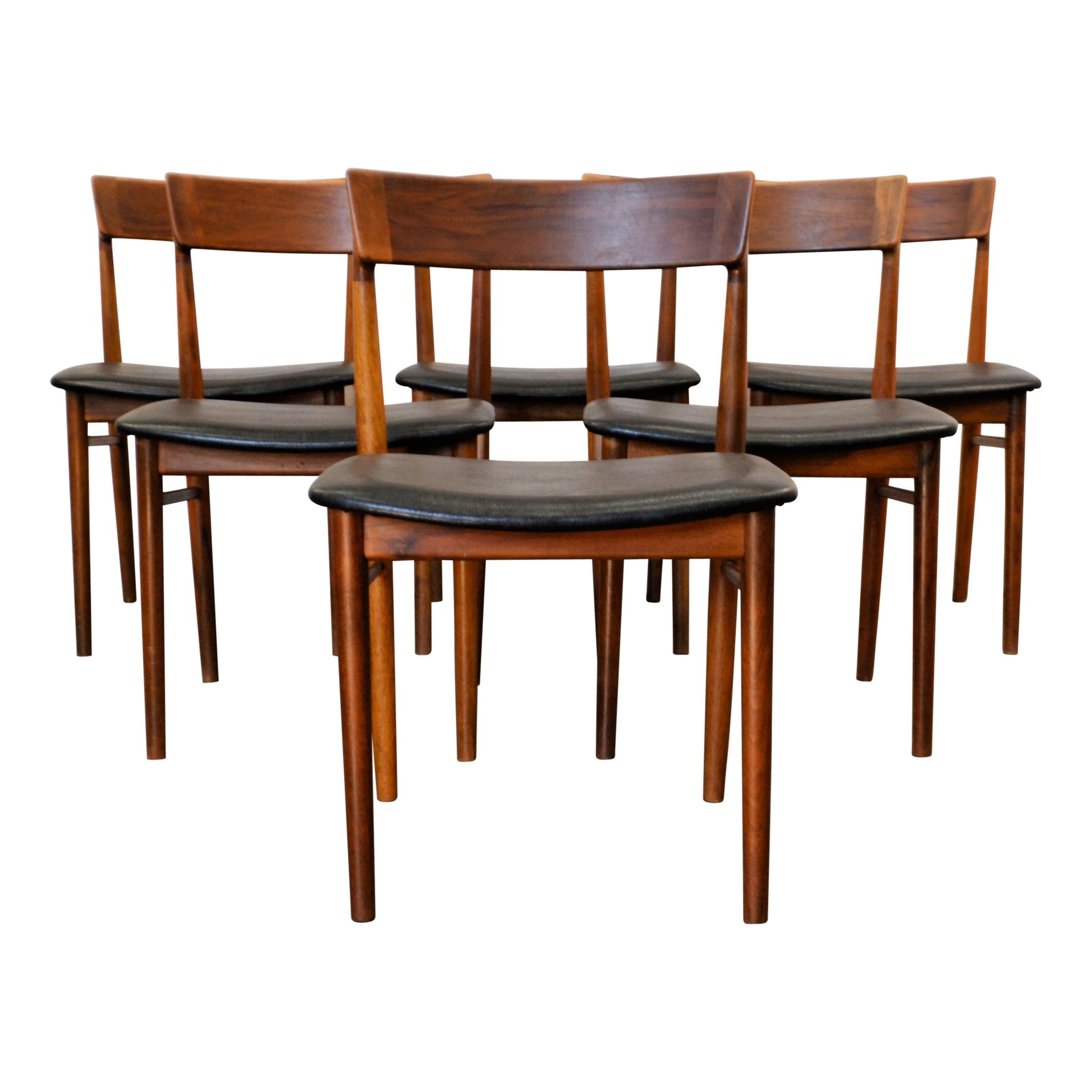 Vintage Henry Rosengren Rosewood Dining Chairs For Sale