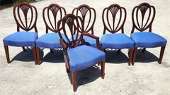 Set di 6 sedie da pranzo Hepplewhite vintage