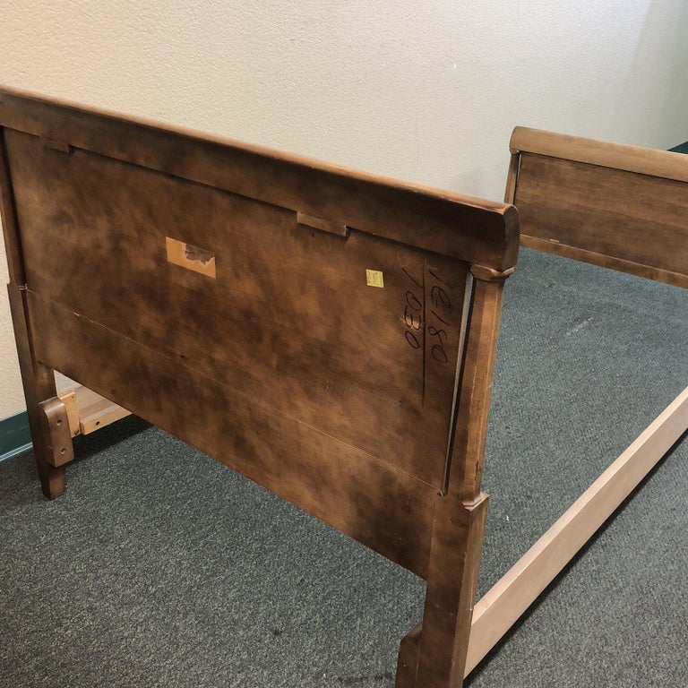 Vintage Herald Furniture Hand Painted Twin Bed For Sale at 1stDibs