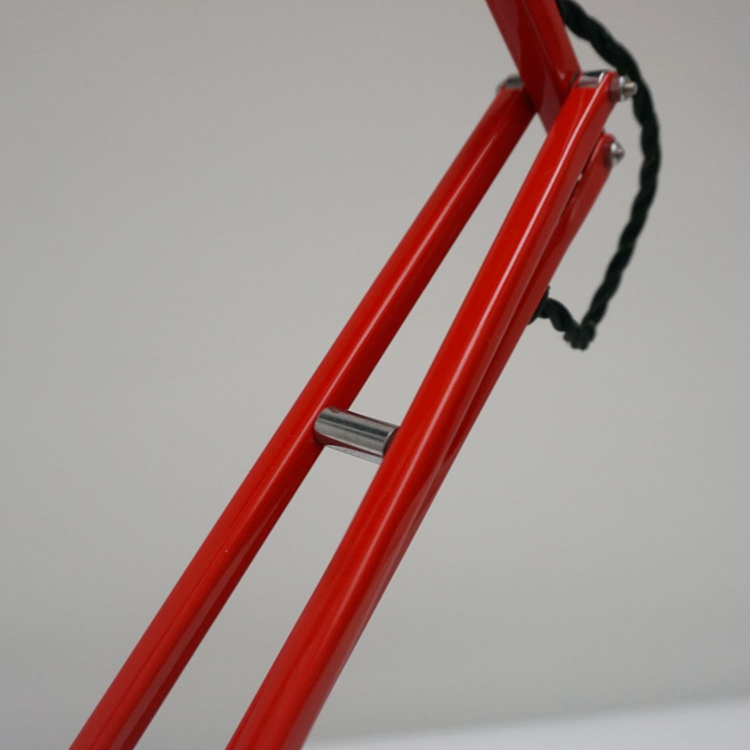 red anglepoise lamp