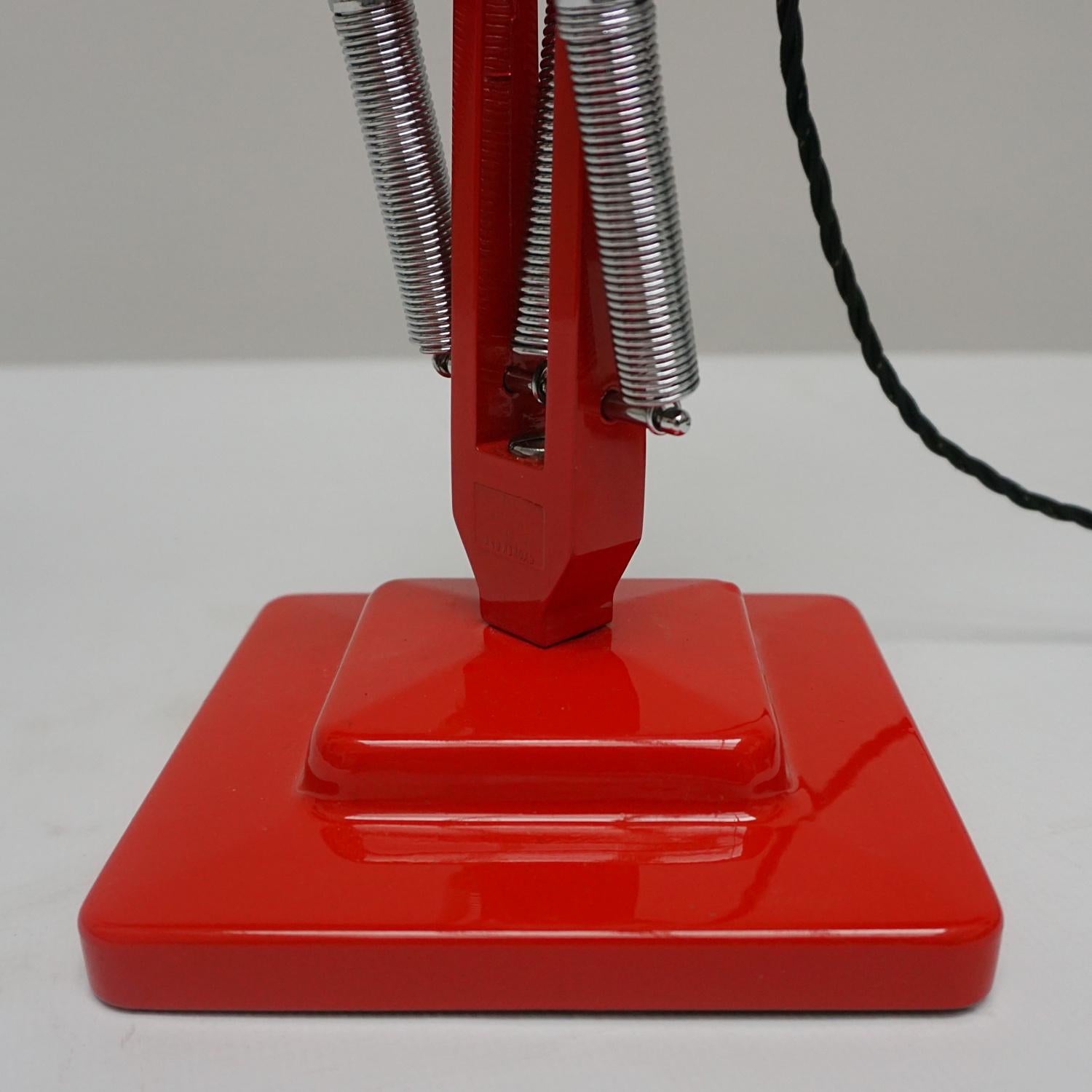 20th Century Vintage Herbert Terry & Sons Repainted Red Anglepoise Desk Lamp