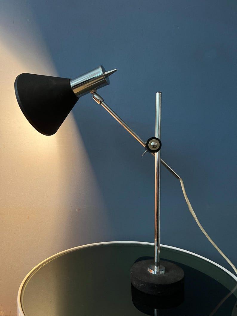 Vintage Herda Mid Century Verstellbare Schreibtischlampe, 1970er Jahre im Zustand „Gut“ im Angebot in ROTTERDAM, ZH