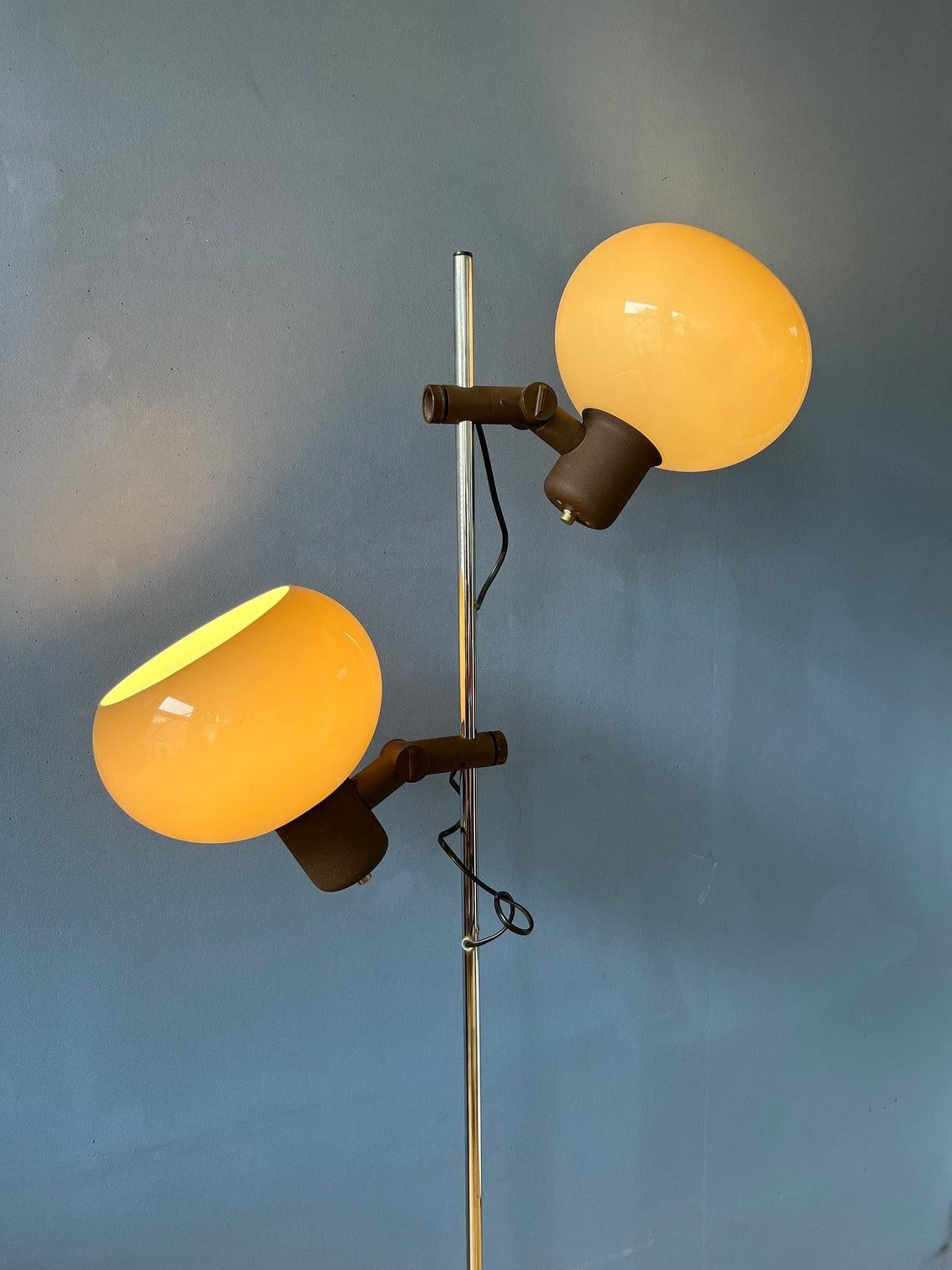 20th Century Vintage Herda Mushroom Floor Lamp Space Age Guzzini Style Standing Light, 1970s