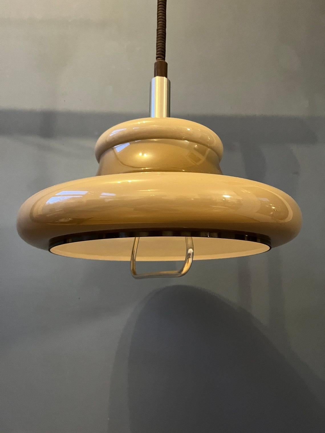 Vintage Herda Mushroom Pendant Lamp, 1970s For Sale 1
