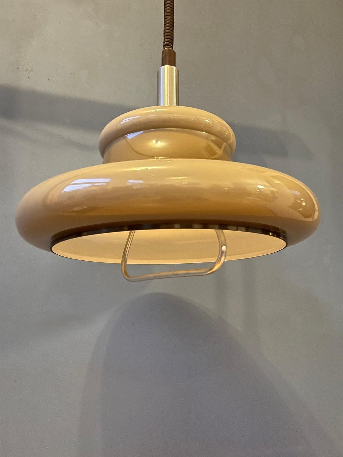 Vintage Herda Mushroom Pendant Lamp, 1970s For Sale 2