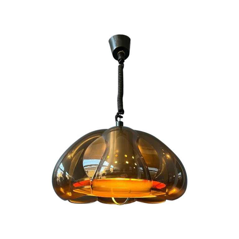 Vintage Herda Space Age Mid Century Pendant, Retro 70s