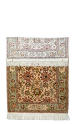Extremely Fine Turkish Silk Hereke Rug 2'10'' x 4'7''