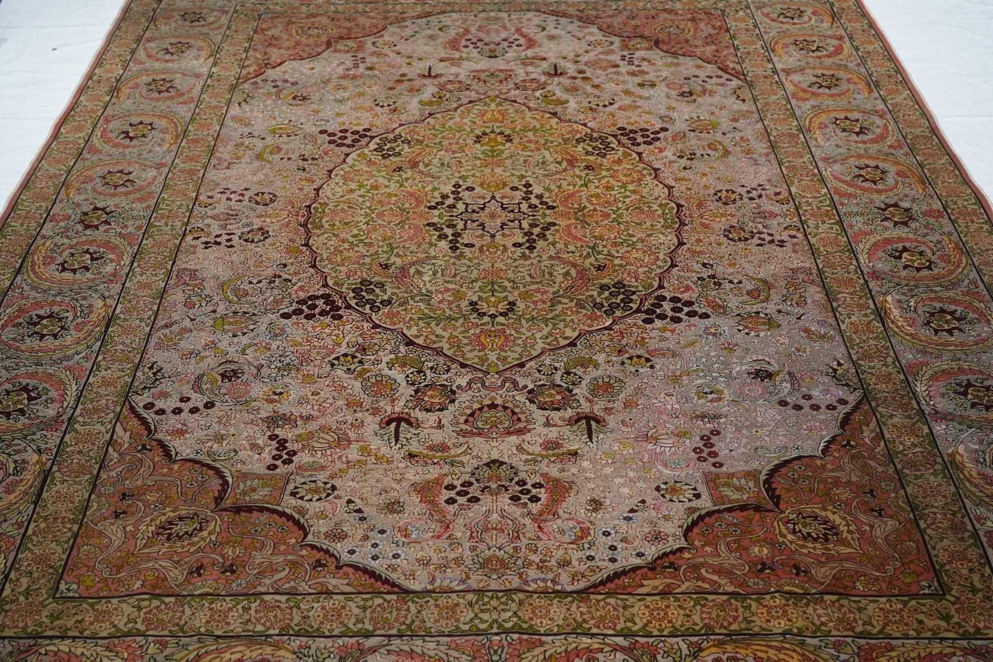 Tappeto Vintage Hereke 6'11'' x 10'3'' in vendita 2
