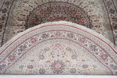 Extremely Fine Turkish Silk Hereke. Oval Rug 4'10'' x 7'11''