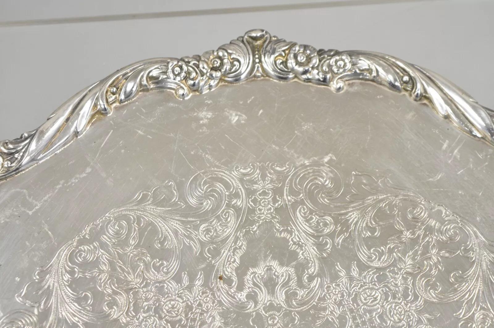 Vintage Heritage 1847 Rogers Bros. 9426 Plato redondo plateado Bandeja Desconocido en venta
