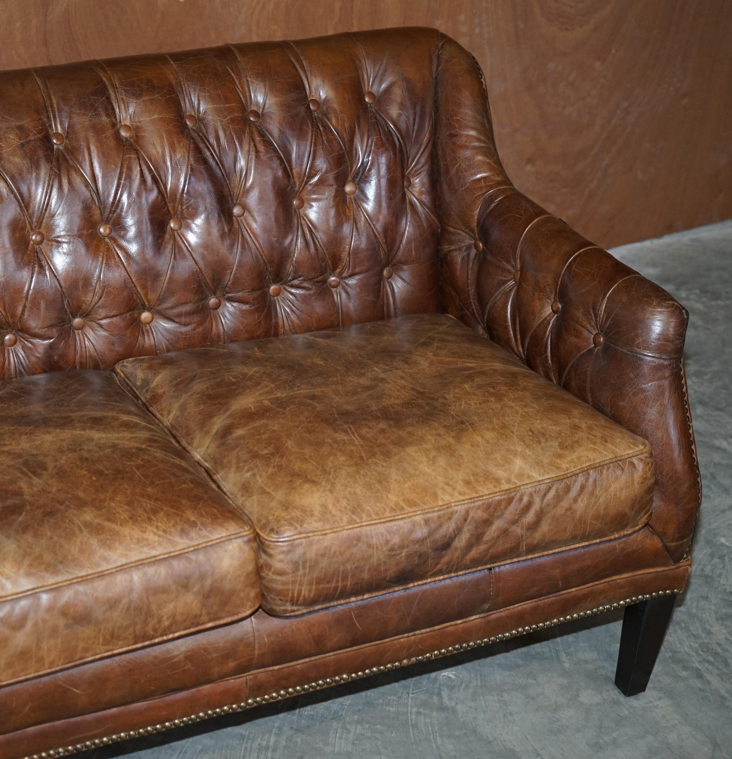 antique leather couch
