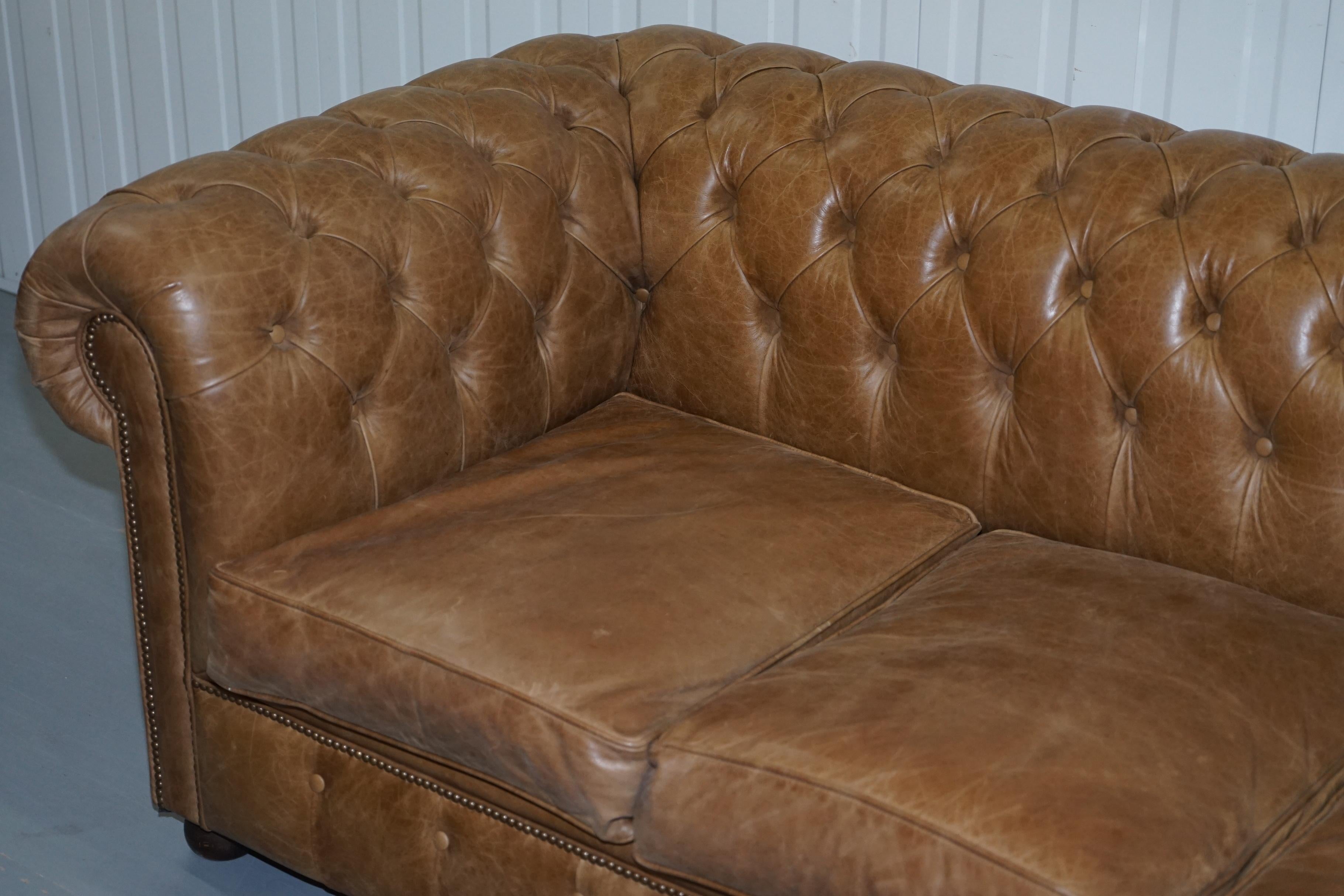 leather chesterfield bed