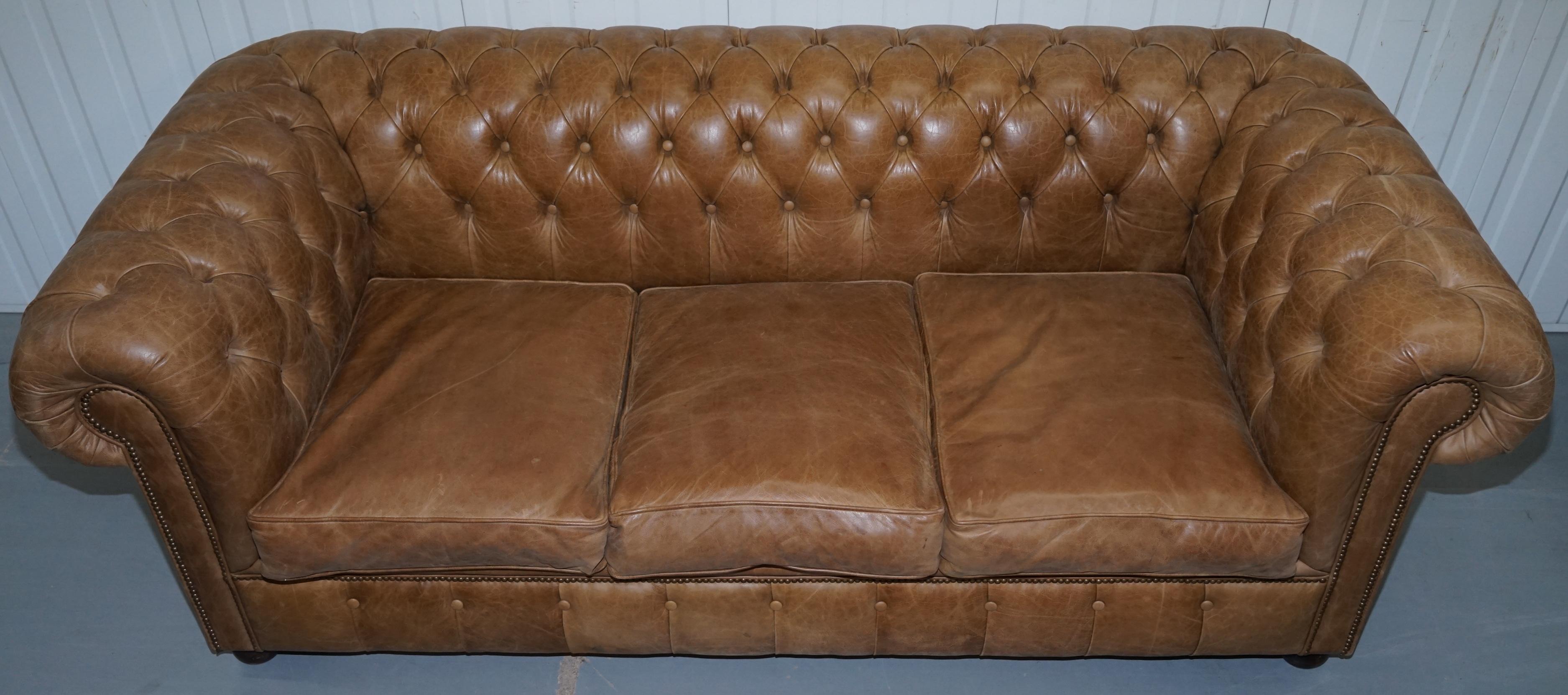 aged brown leather