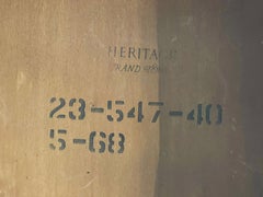 Vintage Heritage Round Coffee Table, Oak Wood, 1960s USA Design