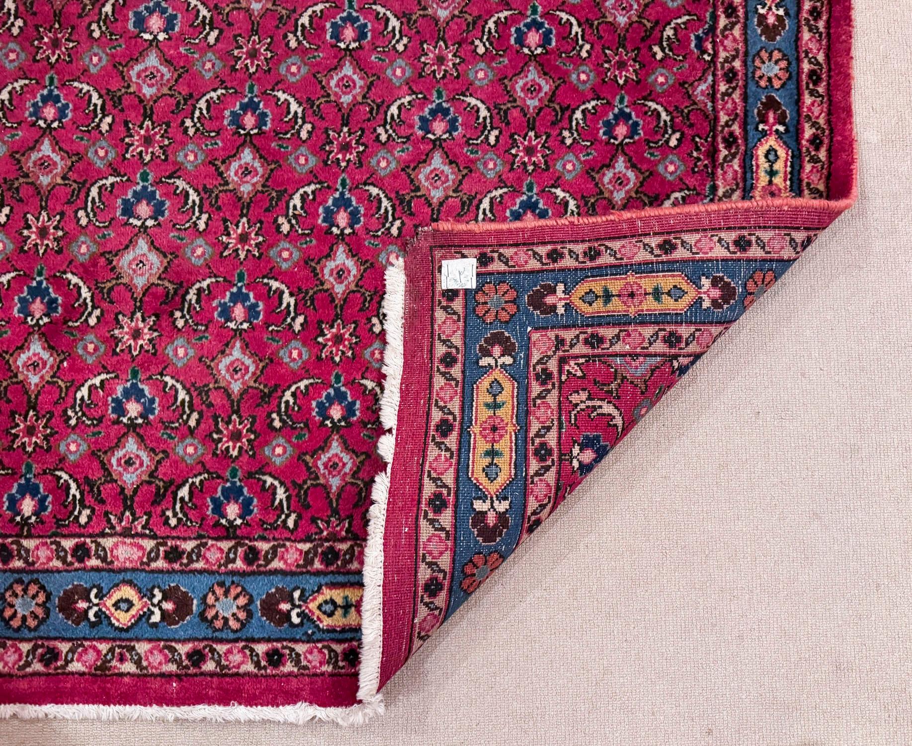 Vintage Heriz 100% Wolle Persischer Teppich 109 Zoll frühes 20. Jahrhundert im Angebot 5