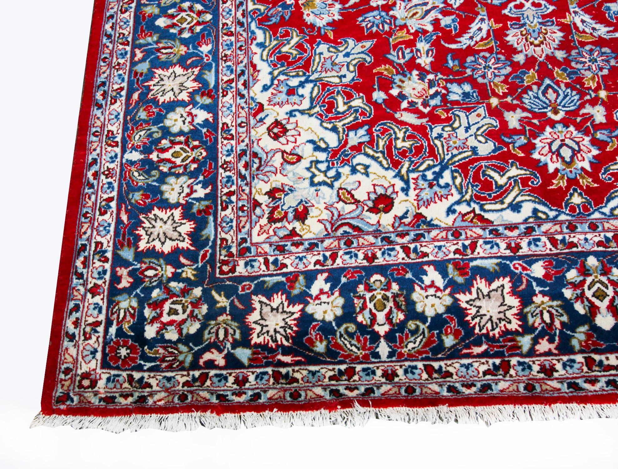 Vintage Heriz 100% Wolle Persischer Teppich 120 x 80 Zoll 20. Jahrhundert im Zustand „Gut“ im Angebot in London, GB