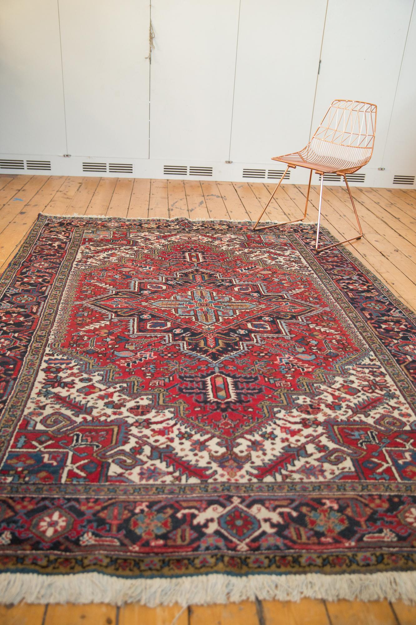 Vintage Heriz Carpet For Sale 7