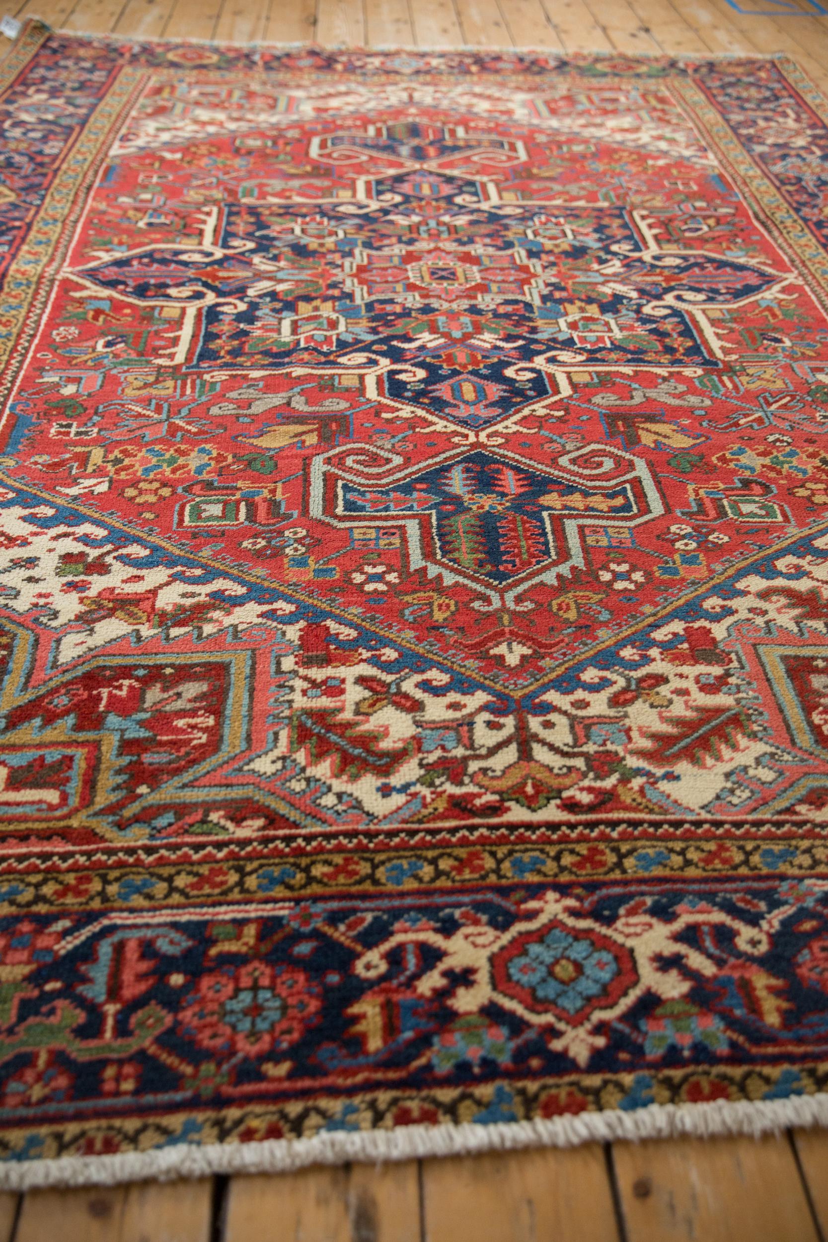 Asian Vintage Heriz Carpet For Sale