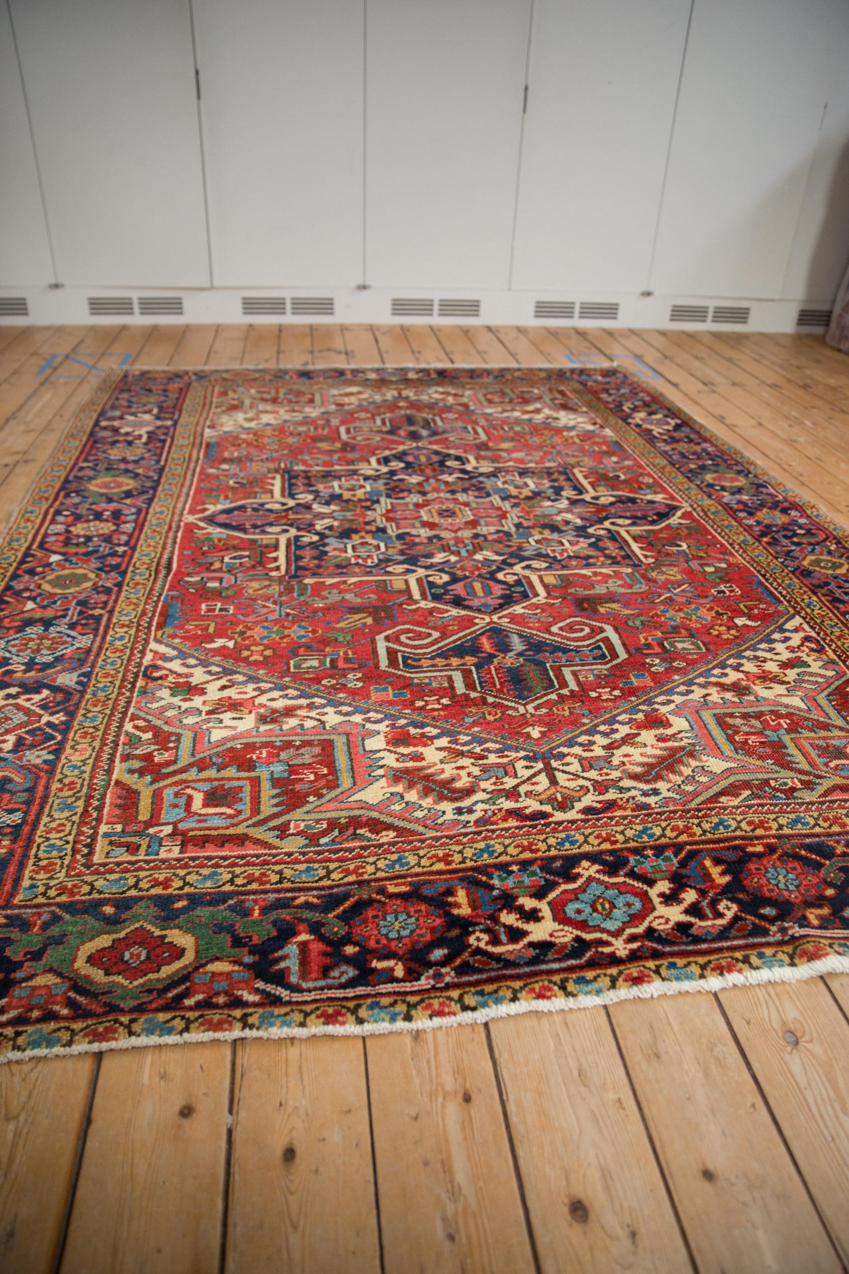 Milieu du XXe siècle Tapis Heriz vintage en vente