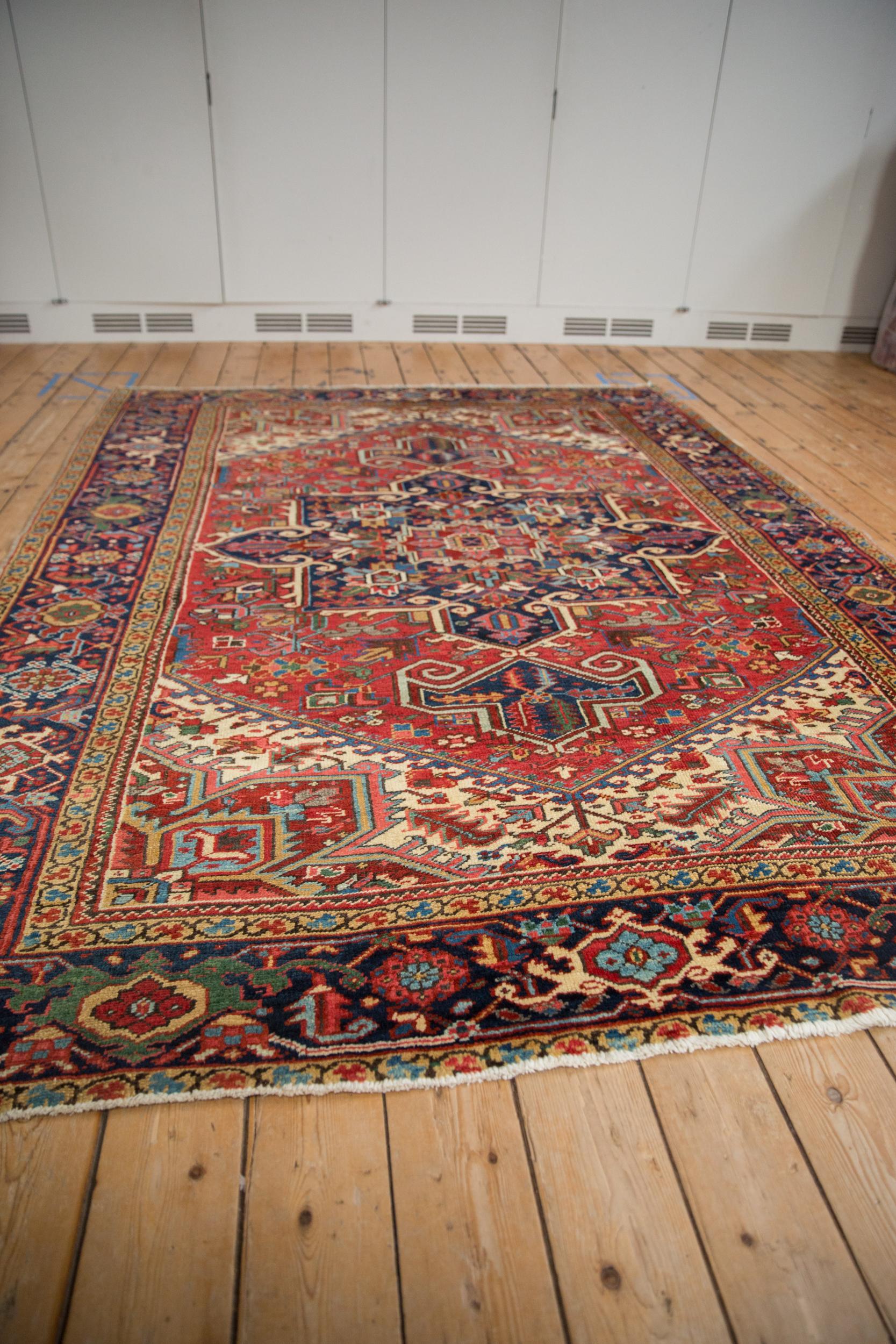 Mid-20th Century Vintage Heriz Carpet For Sale