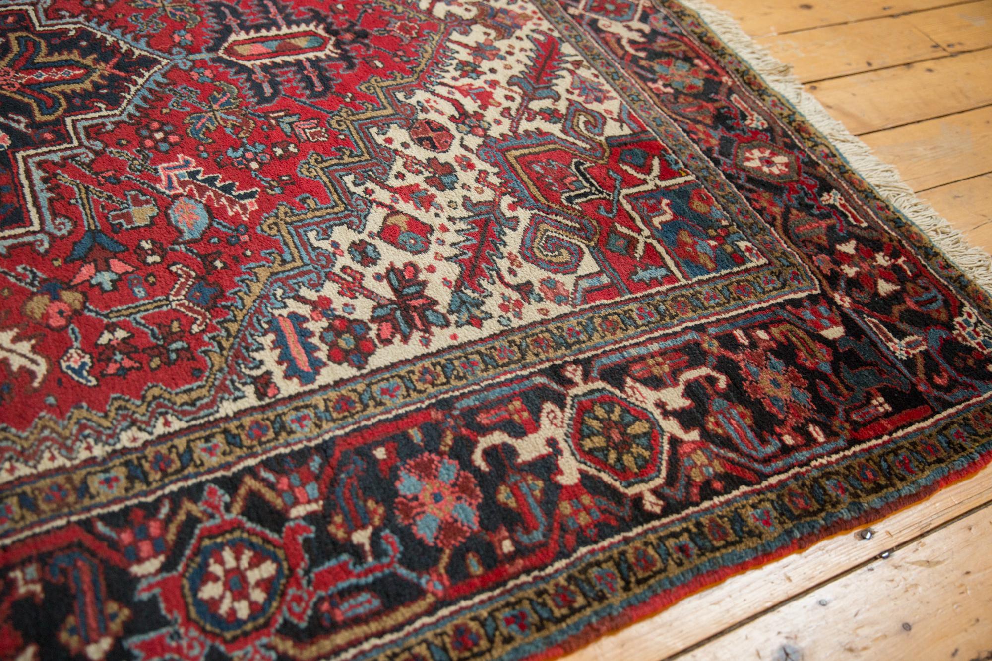 Mid-20th Century Vintage Heriz Carpet For Sale