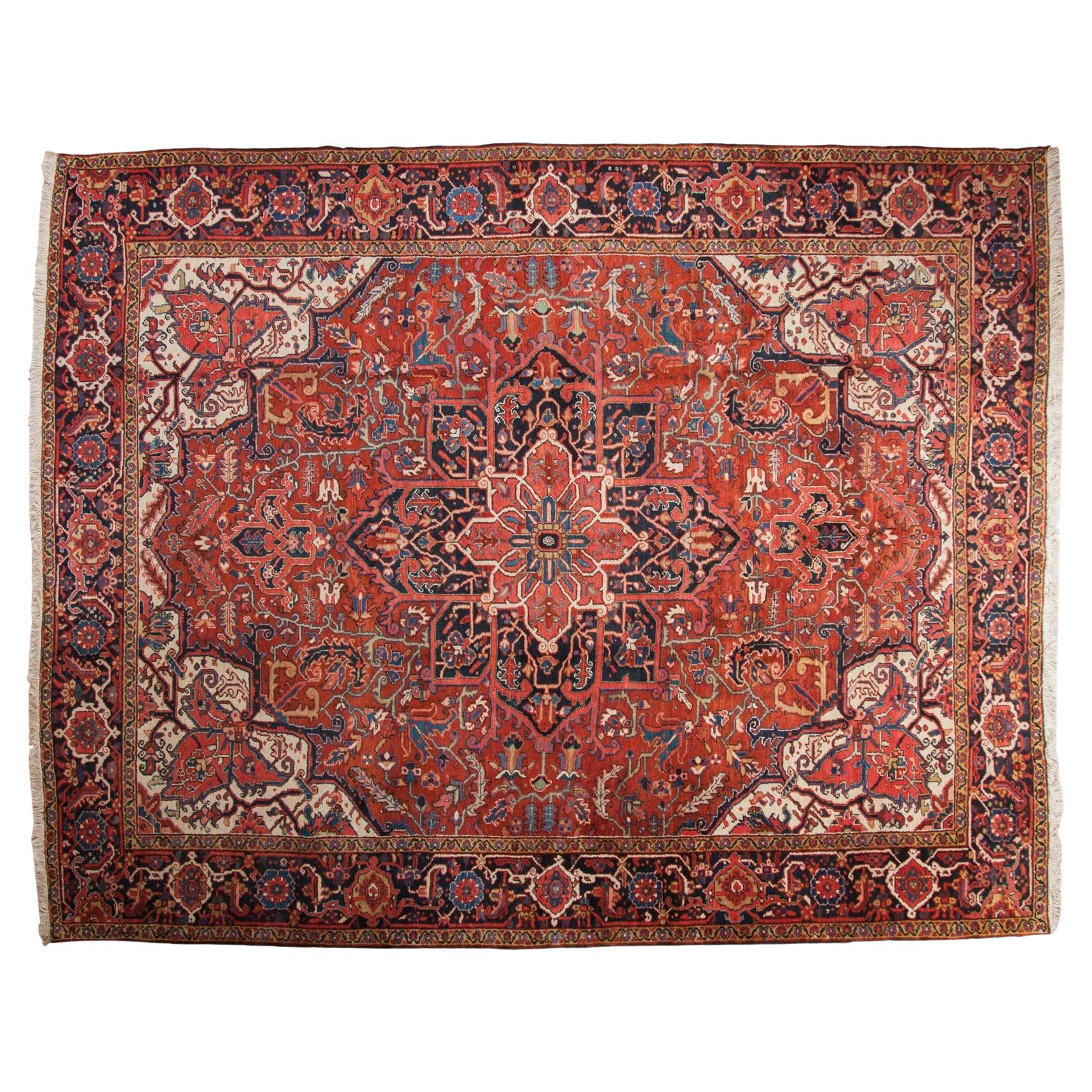 Vintage Heriz Carpet For Sale