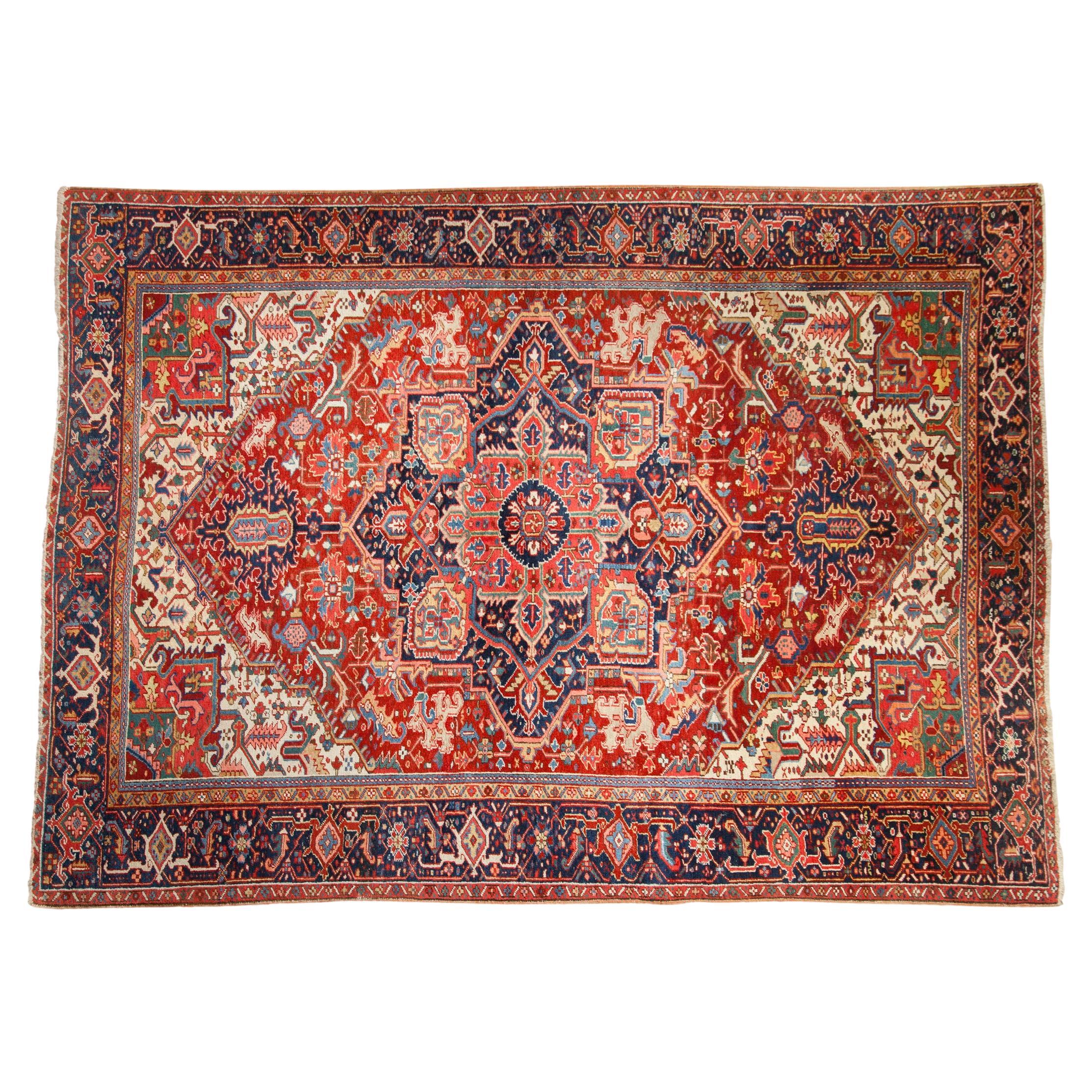 Vintage Heriz Carpet