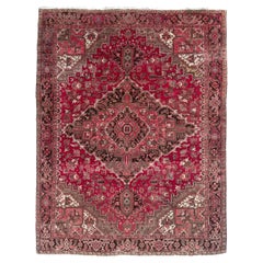 Vintage Heriz Plush Soft Wool Rug, c. 1940-50's