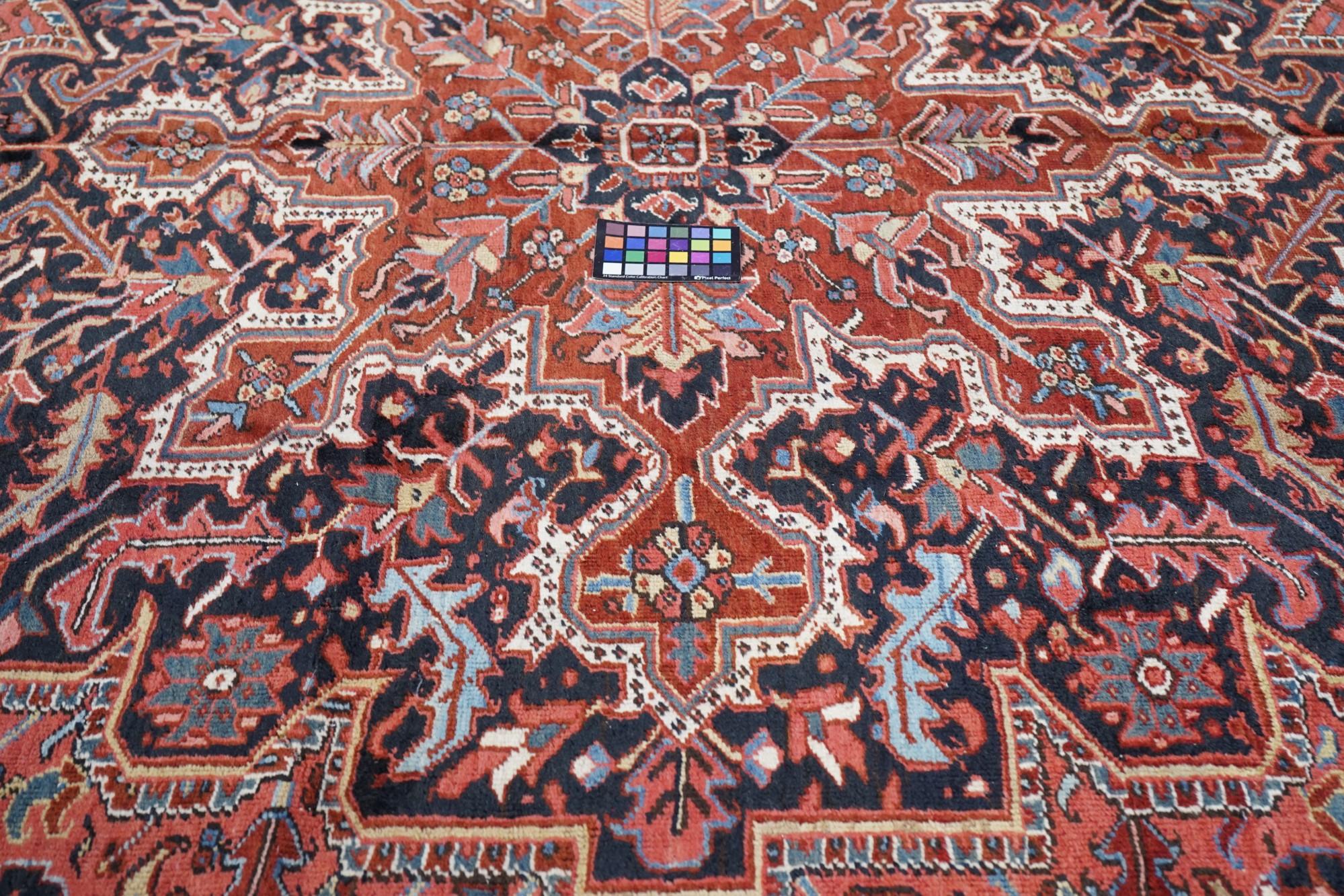 Heriz-Teppich im Vintage-Stil 10'0'' x 17'11'' im Angebot 1