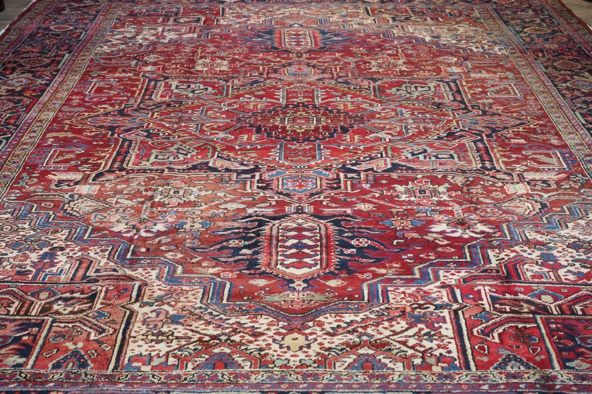 Tappeto Vintage Heriz 11'6'' x 14'6'' in vendita 2