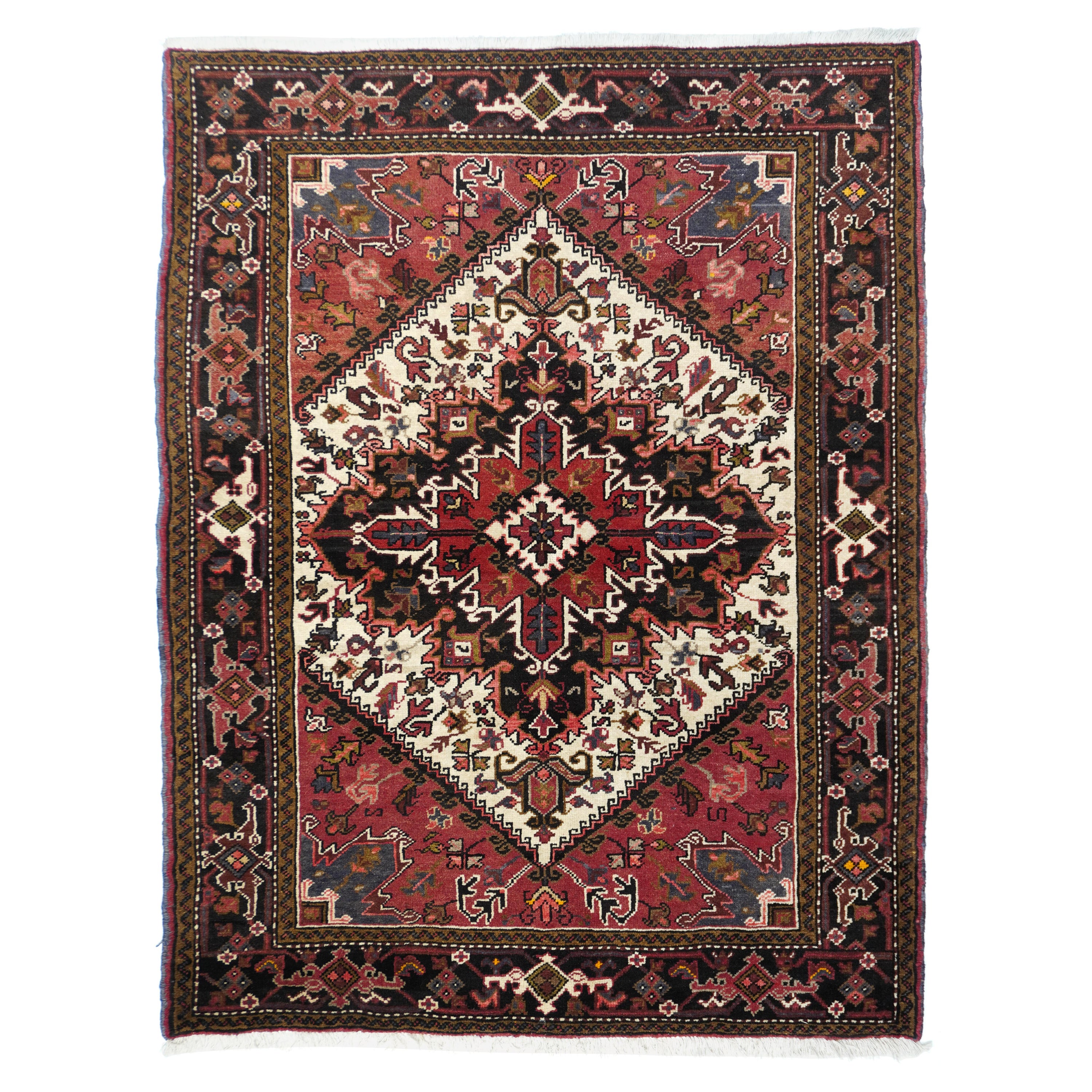 Heriz-Teppich im Vintage-Stil 5'0" x 8'3'' im Angebot