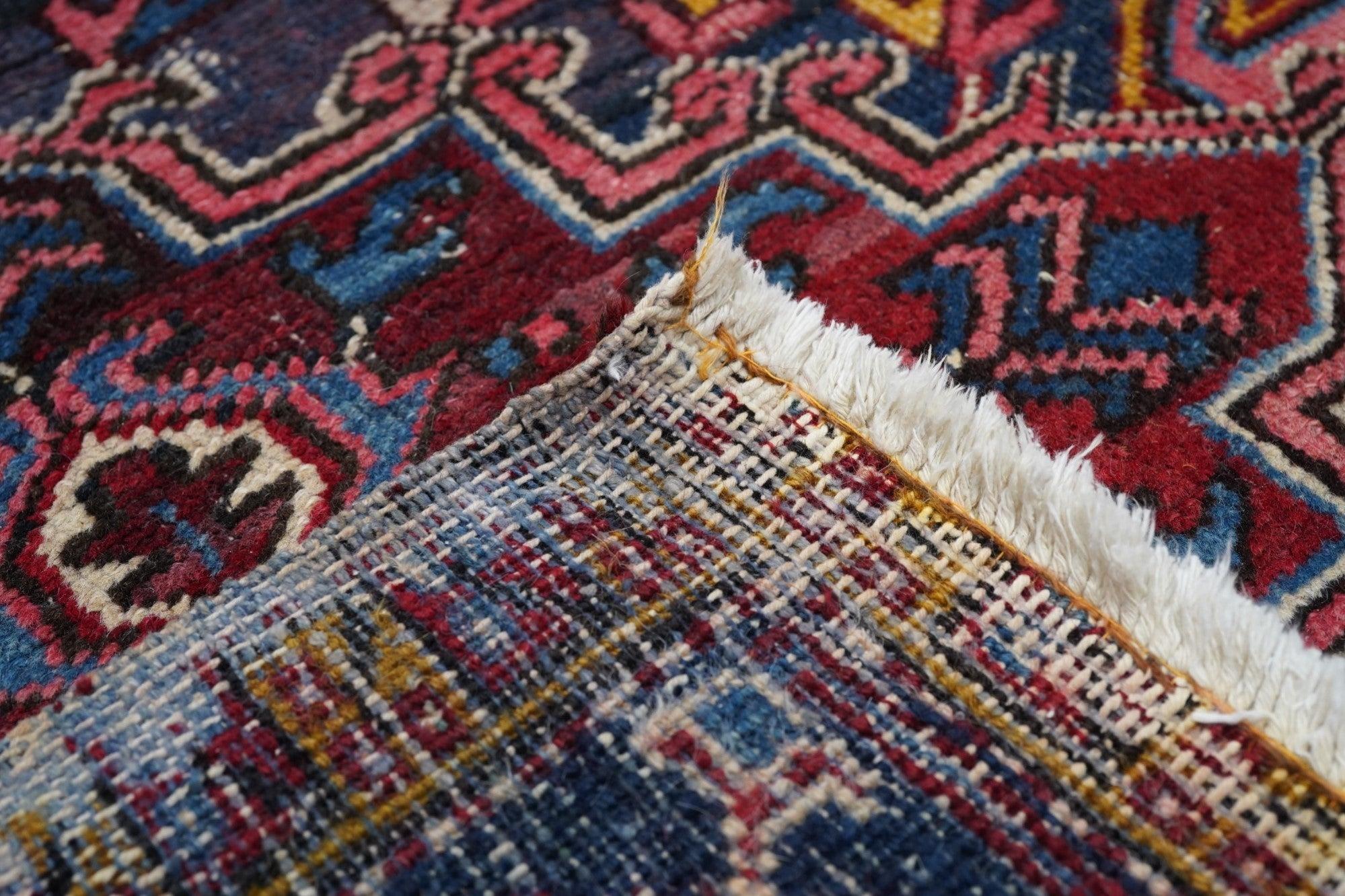Vintage Heriz Rug 6'11'' x 7'6'' For Sale 4